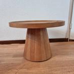Houten Bijzettafel Leen Bakker, Ophalen, Minder dan 45 cm, Minder dan 55 cm, Rond
