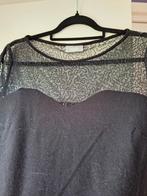 Zwarte glitter top Wallis, maat 42, Maat 42/44 (L), Ophalen of Verzenden, Lange mouw, Gedragen