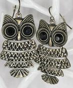 ZILVERKLEURIGE UILEN OORBELLEN NIEUW, Sieraden, Tassen en Uiterlijk, Oorbellen, Overige materialen, Hangers, Nieuw, Ophalen of Verzenden