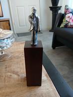 Vintage bronzen  schuptuur op sokkel, Ophalen of Verzenden, Zo goed als nieuw