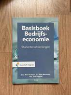 Basisboek Bedrijfseconomie studentenuitwerkingen, Boeken, Ophalen of Verzenden, Zo goed als nieuw