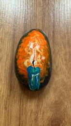 Beschilderde steen kaars allerheilige, Ophalen of Verzenden, Zo goed als nieuw