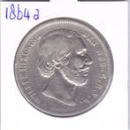 Rijksdaalder 1864a Willem 3 voor 70 euro, Koning Willem III, Zilver, Ophalen of Verzenden, Losse munt