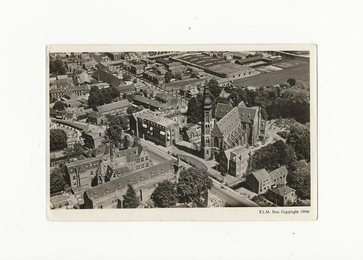 Lisse - Luchtfoto - K.L.M. Foto Copyright 15966, Verzamelen, Ansichtkaarten | Nederland, Ongelopen, Zuid-Holland, 1940 tot 1960