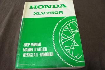 Honda XLV750R 1983 motorcycle shop manual XLV 750 R handbuch beschikbaar voor biedingen