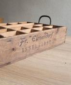 Prachtige, unieke antieke bierkrat 1910 metalen handgrepen, Ophalen, Minder dan 50 cm, Minder dan 50 cm