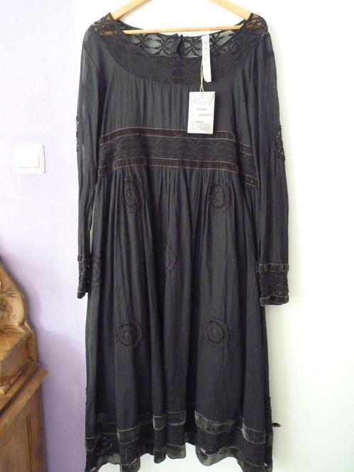 EWA I WALLA jurk nieuw met kaartjes mt.XL, Kleding | Dames, Jurken, Nieuw, Maat 46/48 (XL) of groter, Zwart, Onder de knie, Verzenden
