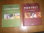 2 boeken  schilderen  portret en landschappen, Ophalen of Verzenden, Zo goed als nieuw, Tekenen en Schilderen