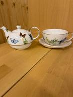 Theepot met kop en schotel - Burton Wings of Grace, Burton, Verzenden, Zo goed als nieuw, Burton