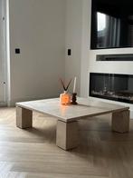 Travertin salontafel, Ophalen, Overige materialen, 50 tot 100 cm, Vierkant