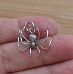zilveren vintage bedel spin [359], Overige merken, Verzenden, Zo goed als nieuw, 1 bedel