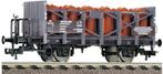 Fleischmann 5220 03 NS zuurvatenwagen Ketjen tp. III - HO, Gelijkstroom, Fleischmann, Ophalen of Verzenden, NS