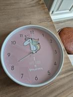 Unicorn klok, Ophalen of Verzenden, Zo goed als nieuw, Analoog, Wandklok