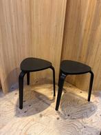 2x IKEA Kyrre Kruk Zwart - Frosta Vintage Stijl, Huis en Inrichting, Krukjes, Ophalen of Verzenden, Zo goed als nieuw, Hout