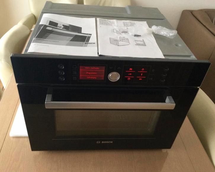 Luxe Bosch combimagnetron, Witgoed en Apparatuur, Magnetrons, Zo goed als nieuw, Inbouw, Combimagnetron, Crisp, Grill, Hete lucht