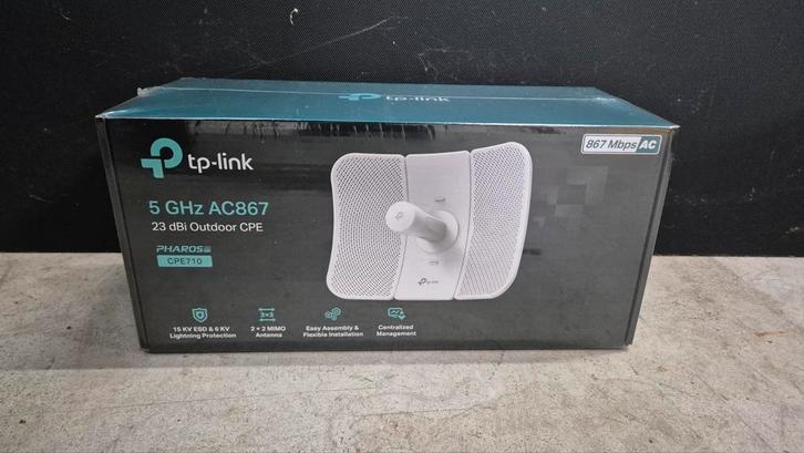 TP-Link CPE710 5GHz AC867 Outdoor CPE, Computers en Software, Accesspoints, Nieuw, Ophalen of Verzenden