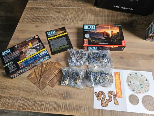 Exit spel: De Verlaten Tempel & Spookhuis, Hobby en Vrije tijd, Gezelschapsspellen | Bordspellen, Zo goed als nieuw, Een of twee spelers