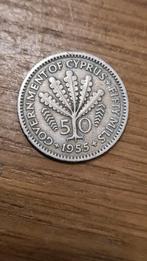 Cyprus - 50 Mils 1955, Postzegels en Munten, Munten | Europa | Niet-Euromunten, Verzenden, Overige landen, Losse munt