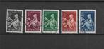 Nederland 1938, NVPH 313 t/m 317, Gestempeld., Verzenden, T/m 1940, Gestempeld