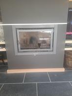 Flam mt design 68-45, Huis en Inrichting, Ophalen, Gebruikt, Houtkachel, Inbouw