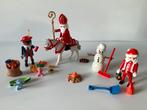 Playmobil Sinterklaas Paard Piet Kerstman Sneeuwpop, Kinderen en Baby's, Speelgoed | Playmobil, Ophalen, Zo goed als nieuw