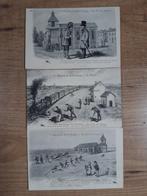 Anisichtkaart - Set van 3 - Legende de Saint Saulge, Ophalen, 1920 tot 1940, Ongelopen, Politiek en Historie