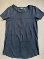 Zwarte top suède look, maat S, Zwart, Ophalen of Verzenden, Zo goed als nieuw, Korte mouw
