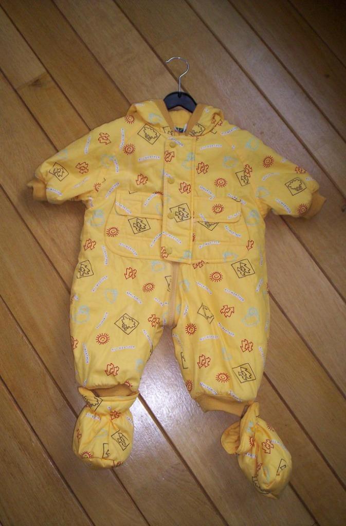 HEMA skipak geel maat 62 / 68, Kinderen en Baby's, Babykleding | Maat 62, Zo goed als nieuw, Jongetje of Meisje, Pakje, Ophalen of Verzenden