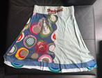 Desigual rok, Gedragen, Blauw, Knielengte, Maat 38/40 (M)