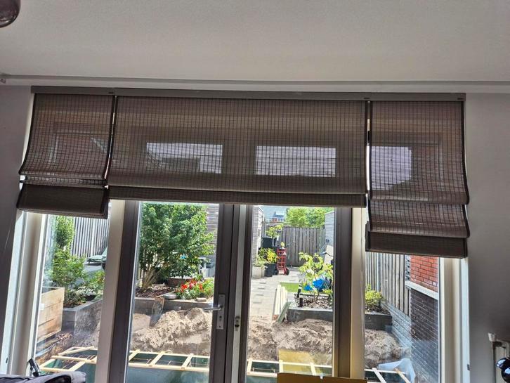 Vouwgordijn woodweave sunway, Huis en Inrichting, Stoffering | Gordijnen en Lamellen, Gebruikt, 200 cm of meer, 200 cm of meer