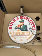 Birra moretti bord met lampje, Ophalen of Verzenden, Nieuw, Reclamebord, Plaat of Schild, Overige merken