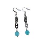 62mm Haakoorbellen Dames RVS Lange Oorbellen - Byzantijnse, Met kristal, Overige materialen, Hangers, Birgitta-Gracht 33, 6465 EL Kerkrade, Nederland