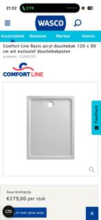 Nieuwe douchebak 120x80 - Over van verbouwing, Ophalen of Verzenden, Nieuw, Douche