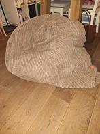 Grote Zitzak Ligzak - Berge bruine Ribstof - Als Nieuw, Ophalen of Verzenden, Zo goed als nieuw, Beige, Zitzak