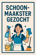 Schoonmaakster gezocht, Vacatures, Vacatures | Schoonmaak en Facilitaire diensten, Overige niveaus, Overige vormen