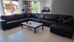 Leren Lounge bank met hoge kwaliteits Hulshof leder 4 x 3, Ophalen, Gebruikt