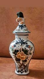 Delfts Blauw pul met deksel, polychroom collectie, Antiek en Kunst, Antiek | Keramiek en Aardewerk, Ophalen