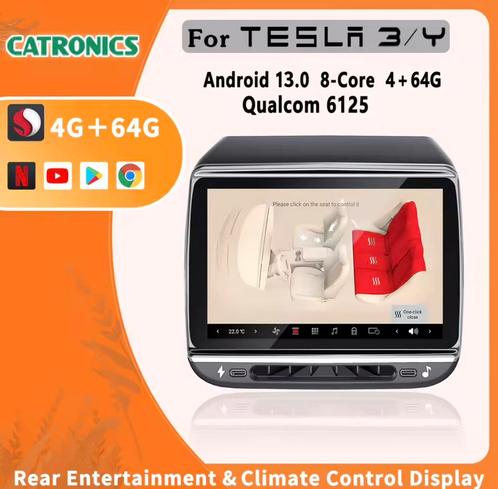 Tesla Model 3/Y Achter Android Entertainment Display, Auto diversen, Auto-accessoires, Zo goed als nieuw, Ophalen of Verzenden