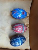 Vintage metalen paas eieren ei antiiek, Ophalen of Verzenden