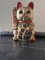 Gouden Maneki Neko gelukskat, Ophalen of Verzenden, Gebruikt