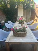 Teakhouten tafel, zo goed als nieuw. 3 meter lang!, Tuin en Terras, Ophalen, Zo goed als nieuw, Rechthoekig, Teakhout