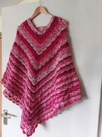 Gehaakte Poncho Roze Tinten, Handgemaakt, Ophalen of Verzenden, Zo goed als nieuw
