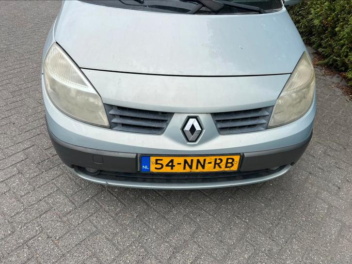 Renault Scénic 2.0 16V 99KW 2004 Grijs loop of sloop, Auto's, Renault, Bedrijf, Scénic, Benzine, D, MPV, Handgeschakeld, Origineel Nederlands