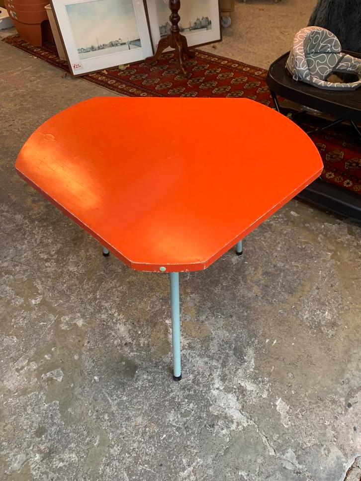 Vintage tafeltje Wim Rietveld Auping uit de jaren 50., Huis en Inrichting, Tafels | Bijzettafels, 45 tot 60 cm, Minder dan 55 cm