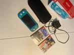 Nintendo switch lite+minecraft en gta the trilogy, Ophalen of Verzenden, Turquoise, Zo goed als nieuw, Met beschermhoes of tas