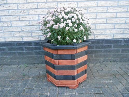 Grote 8 hoekige bloembak, Tuin en Terras, Bloembakken en Plantenbakken, Nieuw, Hout, Balkon, Tuin, 30 tot 60 cm, Minder dan 60 cm