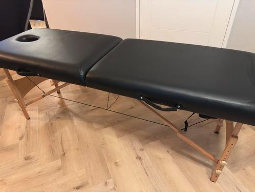 Tectake inklapbare massagebank (Zwart), Sport en Fitness, Massageproducten, Nieuw, Massagetafel, Ophalen