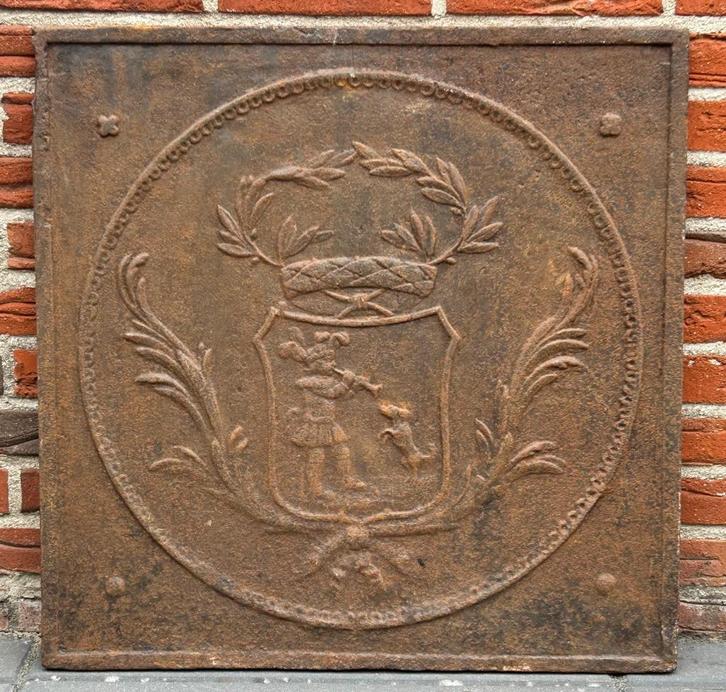 Haardplaat " De Fluitspeler ", Antiek en Kunst, Curiosa en Brocante, Ophalen