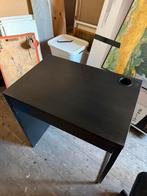Ikea Micke bureau zwart ZGAN, Huis en Inrichting, Bureaus, Ophalen, Zo goed als nieuw
