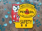 Emaille reclamebord pennzoil, Verzamelen, Merken en Reclamevoorwerpen, Ophalen of Verzenden, Gebruikt, Reclamebord